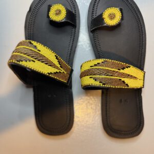 Shujaa Sandals – Yellow Tribal Vibes