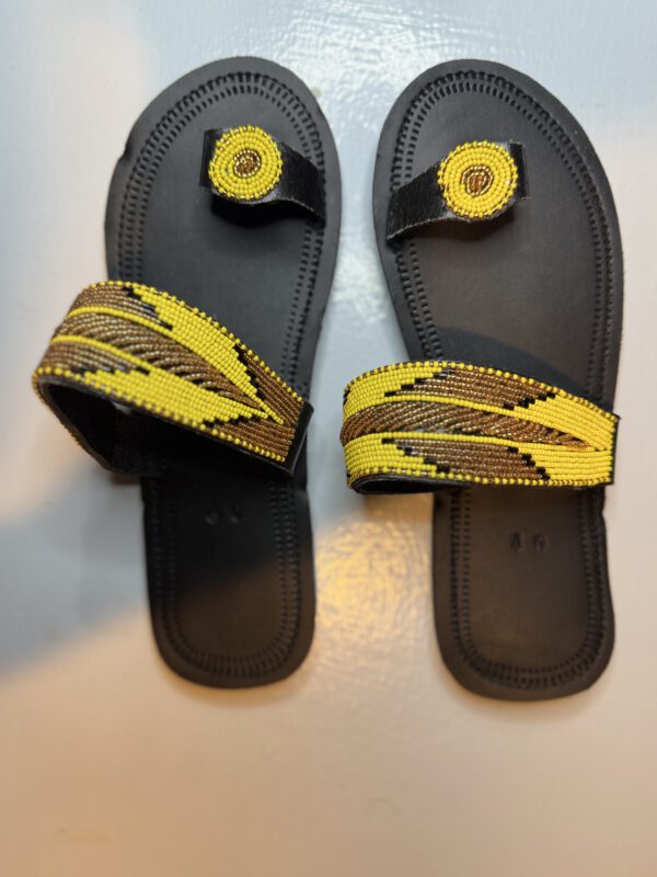 Shujaa Sandals – Yellow Tribal Vibes