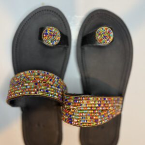 Amani Rainbow Beaded Sandals – Celebration Edition