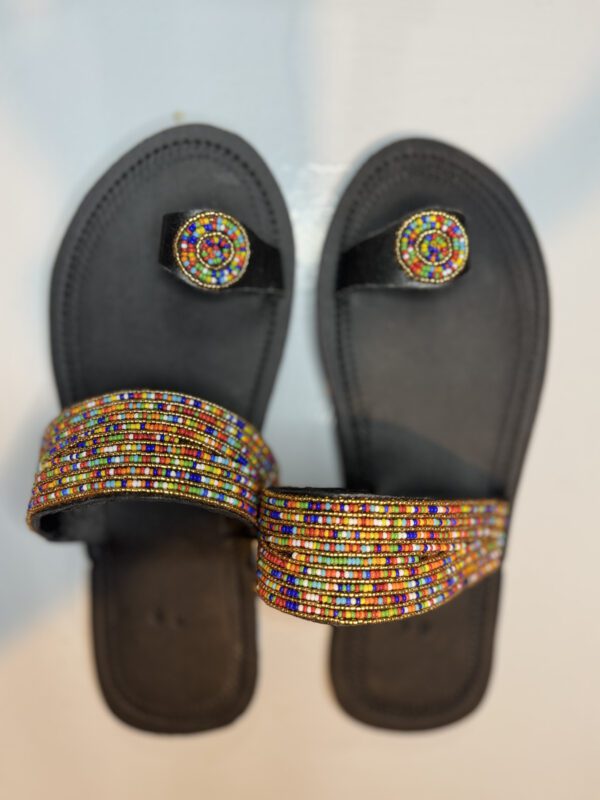 Amani Rainbow Beaded Sandals – Celebration Edition