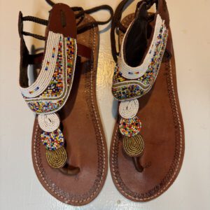 Safari Queen Gladiator Sandals – Beaded Maasai Royalty