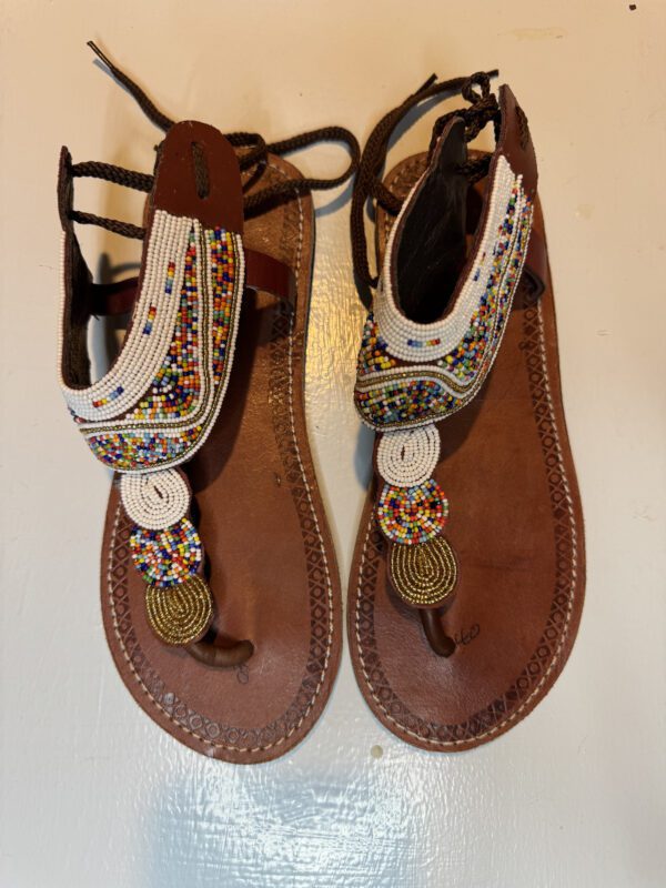 IMG_8468 Safari Queen Gladiator Sandals – Beaded Maasai Royalty