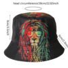 Unisex Jamaican Rasta Reggae Judah Lion Bucket Hat